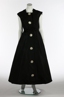 Lot 88 - A Bruyère couture black taffeta...
