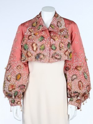 Lot 93 - A fine Schiaparelli couture and Lesage...