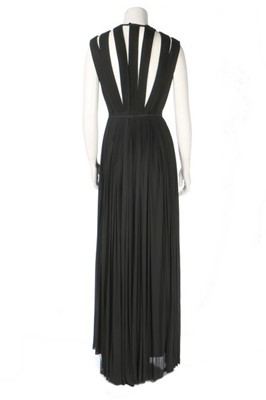 Lot 203 - A Madame Grès couture black silk jersey...