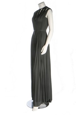 Lot 203 - A Madame Grès couture black silk jersey...