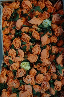 Lot 135 - Eight boxes of silk flowers comprising: one of...