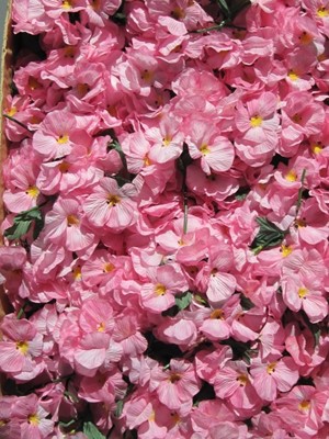 Lot 136 - Nine boxes of silk flowers, comprising: one of...