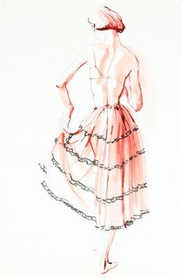 Lot 308 - A René Bouet Willaumez fashion illustration of...