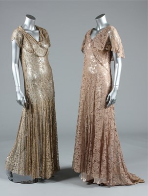 Lot 364 - Bias-cut evening gowns, early-mid 1930s,...